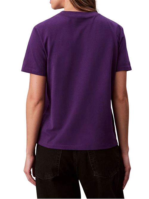 T-shirt viola in cotone Calvin Klein Jeans | LV047B865GK4I